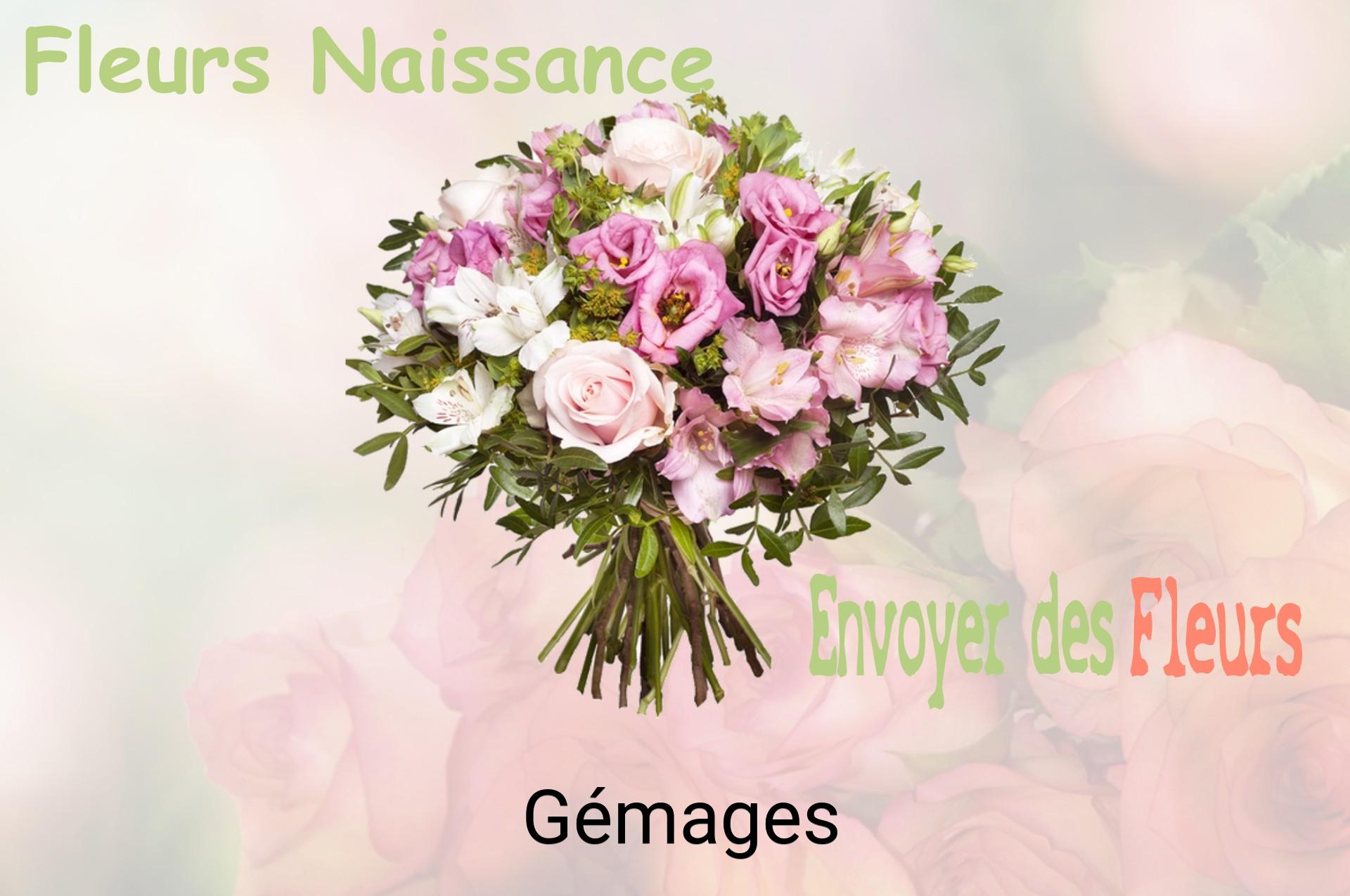 Bouquet de fleurs de naissance livré à Gémages